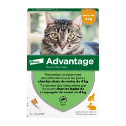 Advantage 40 pour chat et lapin