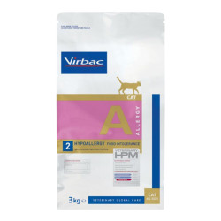 Virbac HPM A2 chat allergie croquettes saumon 3kg